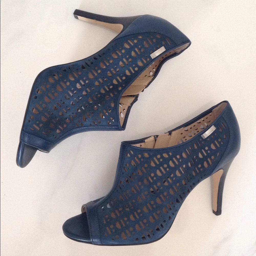 Calvin Klein blue ankle boots open toe